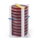 Petri Dish Retainer Tags - Being used