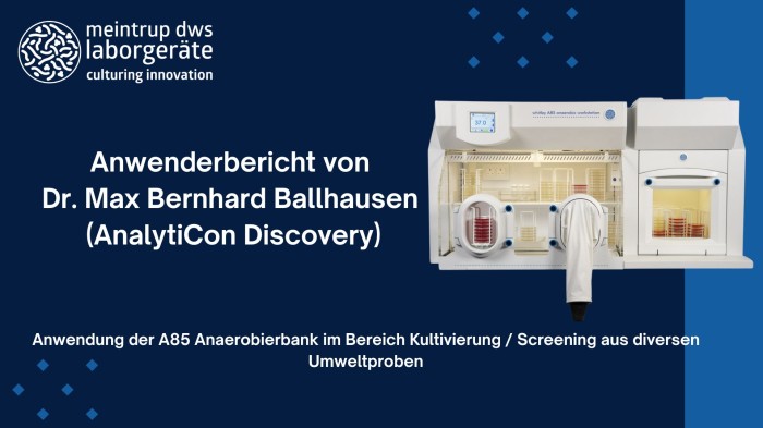 Anwendung der A85 anaeroben Arbeitsstation: Kultivierung und Screening von Umweltproben