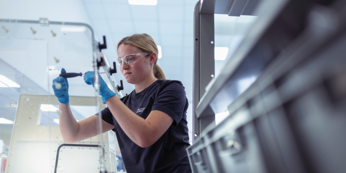 Olivia, a DWS engineering apprentice