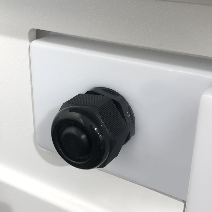 Große druckdichte Kabel- und Schlauchdurchführung 