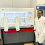 The team at CAPRISA next to their new workstation